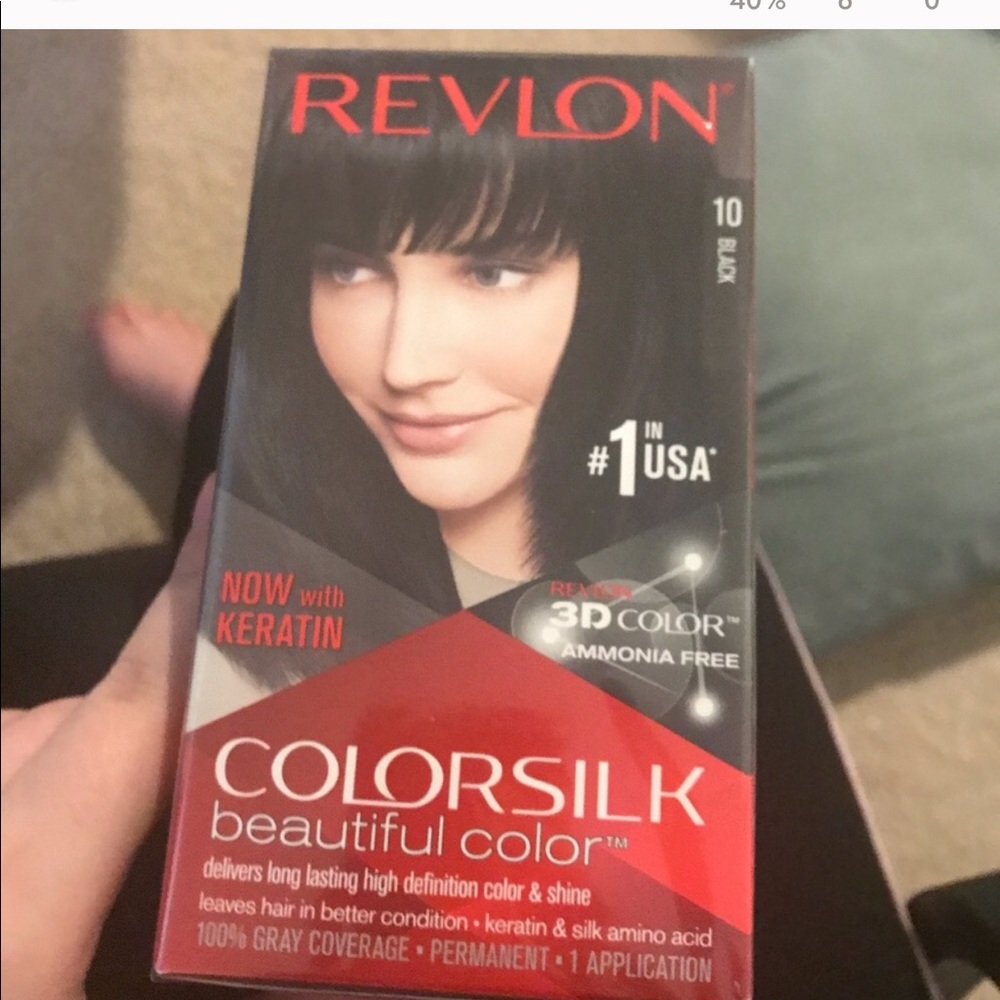 3 packages of black hair dye